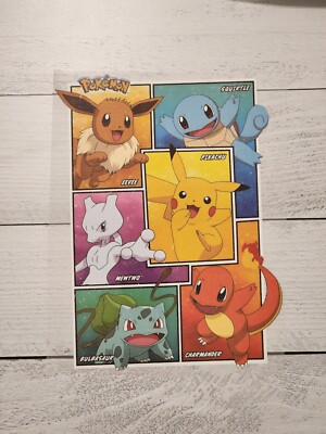 Pokemon Eevee Squirtle Pikachu Ready to Press Heat Transfer Screen Print DTF