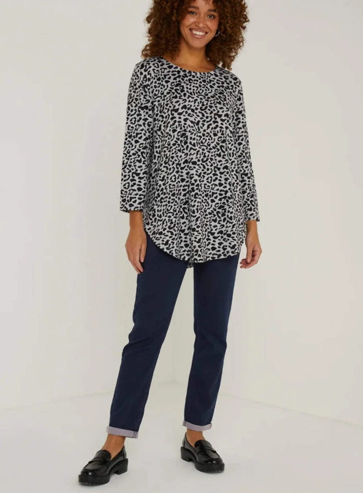 Papaya Jeans Ladies Jolie Relaxed Fit Skinny Blue Black Grey Cotton Loose - Image 2 of 4