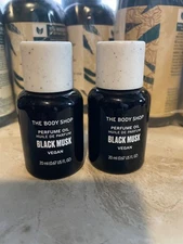The Body Shop Black Musk Parfume Oil Huile De Parfum 20ml Vegan (Brand New)