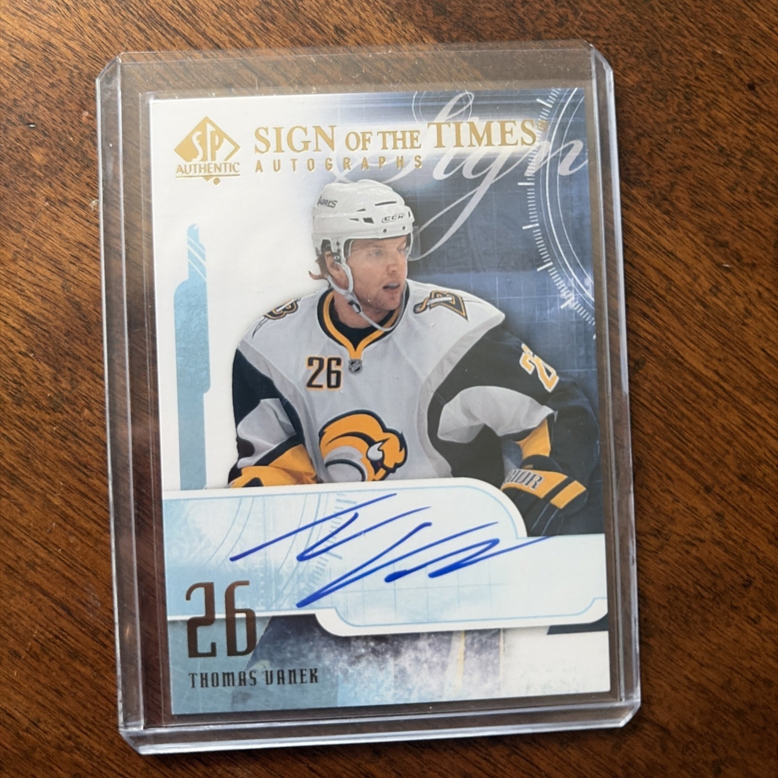 2008-09 SP Authentic Sign of the Times STVA Thomas Vanek Auto