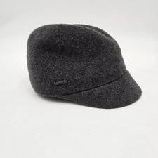 Kangol Wool Blend Colette Hat Newsboy Cabbie Women's Size Medium Charcoal Gray