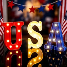 8.6" USA Light Up Letter Sign, Marquee Letter Lights for 8.6"USA Lights