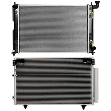 Aluminum Radiator & AC Condenser Cooling Kit For 2005-2010 Scion tC