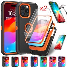 For iPhone 15/15 Pro/15 Plus/15 Pro Max Case Phone Cover Rugged Screen Protector