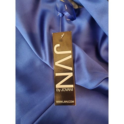 JVN by Jovani Womens Royal Blue Halter Open Back Semi-Formal Dress Size 0 Nwt - Picture 7 of 8