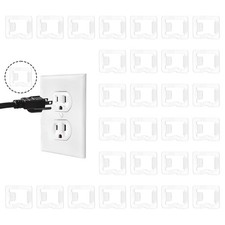 30 Pack Loose Outlet Plug Fix, Secure Plug Lock for Loose Wall Sockets Plasti...