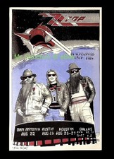 ZZ TOP - Original 1st Printing 1986 Rare SIGNED Texas Concert Tour AOR Poster