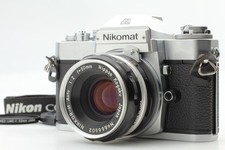 Near MINT Nikon Nikomat EL Silver H Auto 50mm F/2 35mm Film Camera From Japan