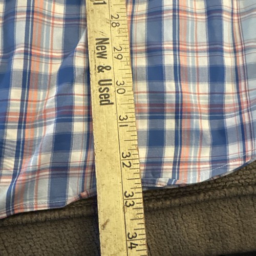 Peter Millar Shirt Mens Extra Large Blue Pink Plaid Button Down Long Sleeve EUC - Picture 8 of 9
