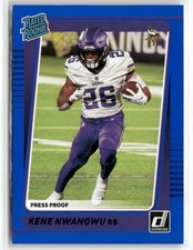 2021 Donruss #285 Kene Nwangwu Press Proof Blue ☘️264