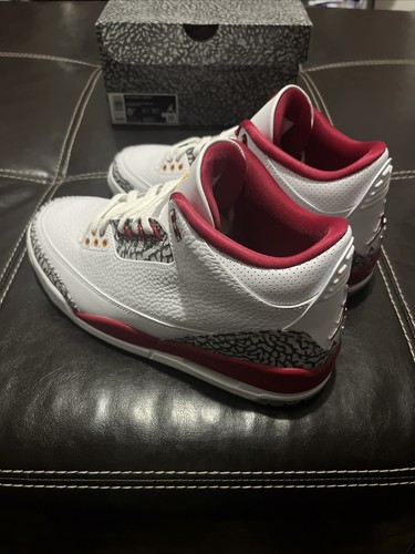 Nike Air Jordan 3 Retro Cardinal Red CT8532-126 Men’s Size 8.5 - Picture 9 of 12