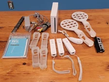 Wii RVL-001 Console with Accessories, Controllers, Manual - Tested, Works