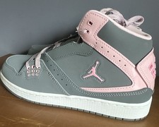 Zapatilla deportiva para niños 1 Flight Mid niño grande con encaje rosa brillante 6 años