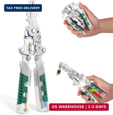 18 In 1 Foldable Ｗire Stripper, With Voltage Detector, Multifunctional Wire Stri