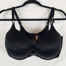 Victorias Secret Bombshell Plunge Bra 38DD Push-Up Padded Adds 2 Cups Black NWT