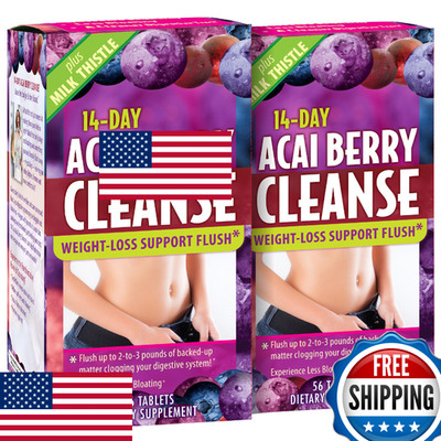 Applied Nutrition 14-Day Acai Berry Cleanse 56 Tablets Weight Loss Detox