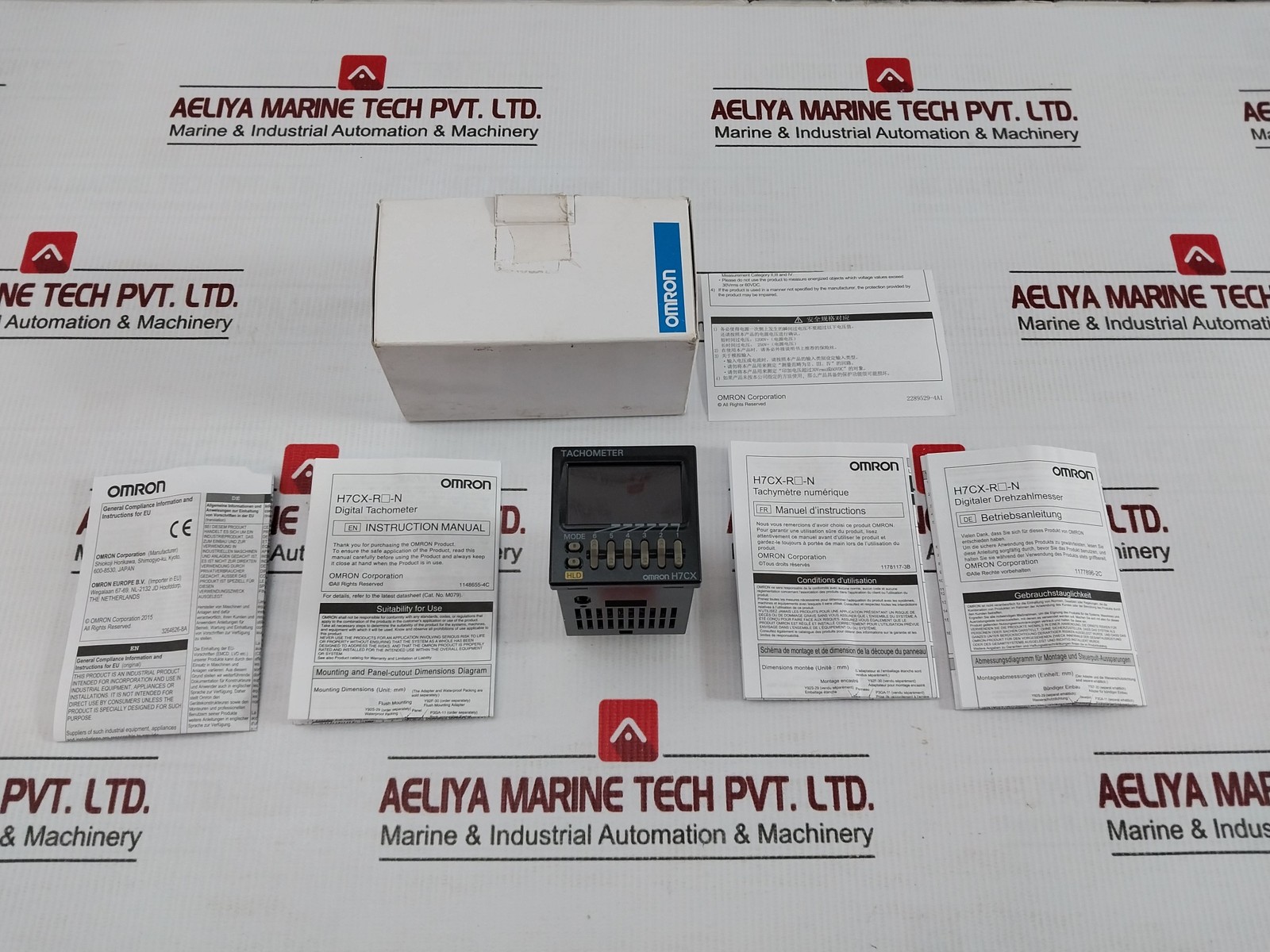 OMRON H7CX-R11D1-N Digital Tachometer Module 12–24 VDC 50/60Hz 30/10 kHz