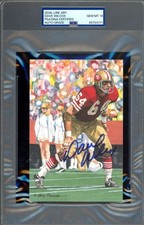 Dave Wilcox Gem Mint 10 PSA DNA Signed Goal Line Art Card GLAC Autograph