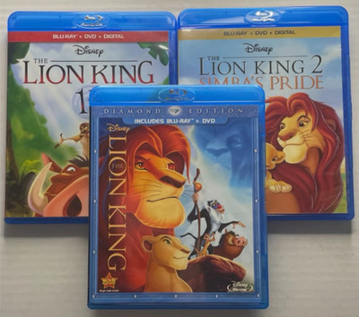 The Lion King / Lion King 1 1/2 / Lion King 2 Simba's Pride Blu-Ray Disney Lot