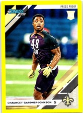 2019 Donruss #287 Chauncey Gardner-Johnson Press Proof Yellow New Orleans Saints