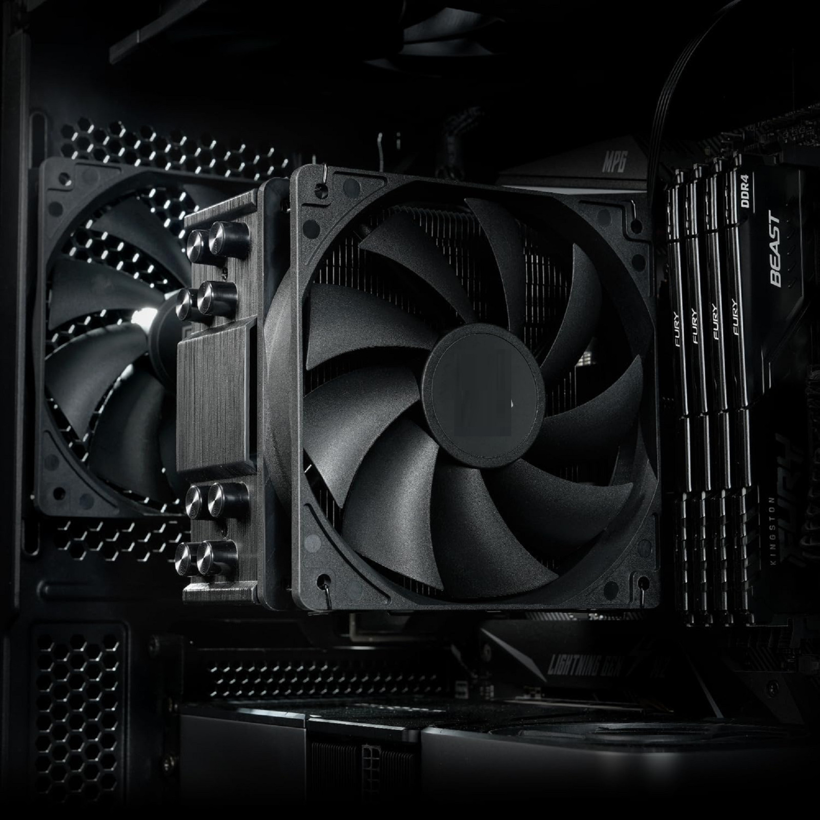 SE-214-XT Black CPU Cooler 120mm PWM Fan for Intel LGA1700/1851 & AMD AM5/AM4