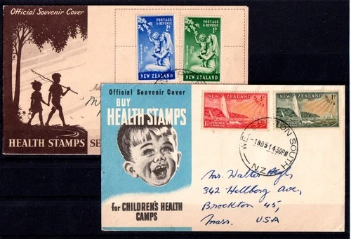 New Zealand Health Stamps. FDC / Cover's.  1949/51. Used. #2108