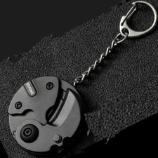 Multifunction Keychain Screwdriver Hex Coin Folding EDC Tool Mini Knife