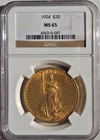 1924 $20 Saint Gaudens Double Eagle - NGC - MS65  GEM