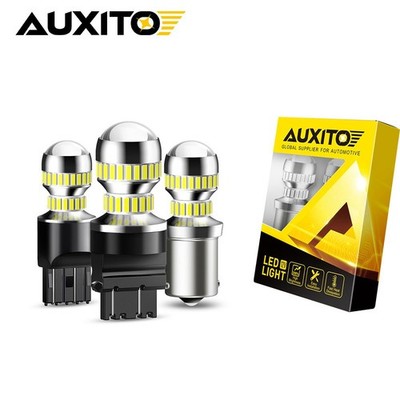 2x AUXITO 1156 LED Reverse Light Canbus Backup Bulb 6000K White Parking DRL Lamp