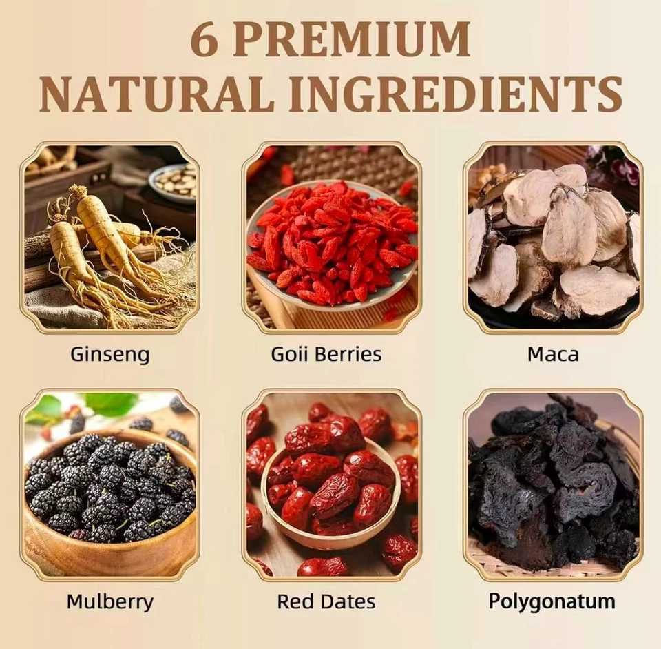 Bolsa de té de ginseng Five Treasures 20 con taza de cerámica gratis Foto 4 de 4