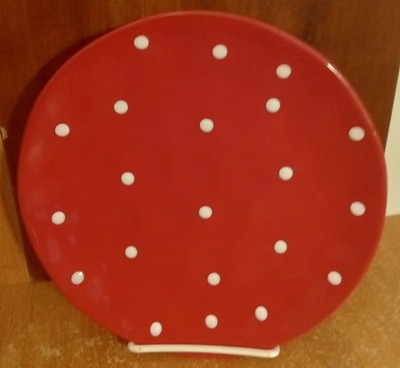 Maxwell & Williams SPRINKLE RED Salad plate, 8 1/8'', Excellent