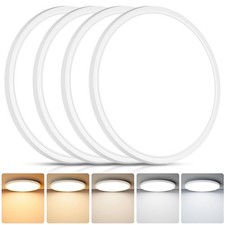 12 Inch Dimmable LED Flush Mount Ceiling Light Fixture 3200LM 5CCT White