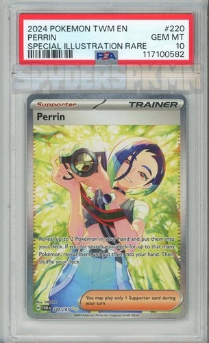 Pokemon Perrin 220/167 Special Illustration Rare Twilight Masquerade Card PSA 10