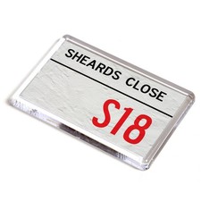 FRIDGE MAGNET - Sheards Close S18 - UK Postcode