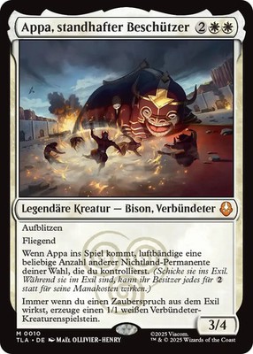 MTG Magic the Gathering Avatar The Lord of the Appa Steadfast Protector mythic 