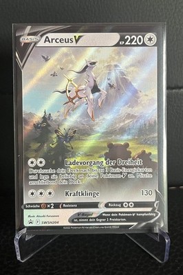 1x Pokemon Karte Arceus V Alternative Art Deutsch SWSH204 Black Star Promo