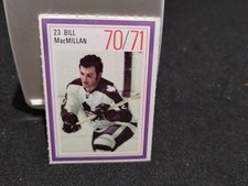 1970-71 Esso Hockey Stamp Bill MacMillan Maple Leafs NM
