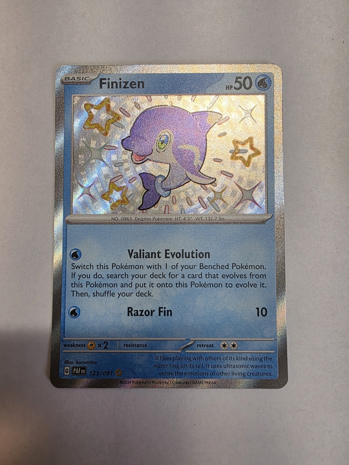 Finizen 123/091 Sv: Paldean Fates Holo
