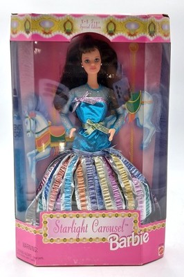 1997 Starlight Carousel Barbie Puppe Brunette / Special Edt / Mattel 19708, NrfB