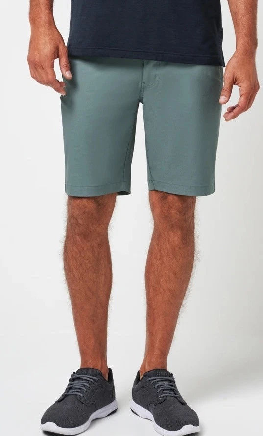 $90 Travis Mathew Men's Wanderlust Golf Shorts 9" - Balsam Green - Size 30 - New