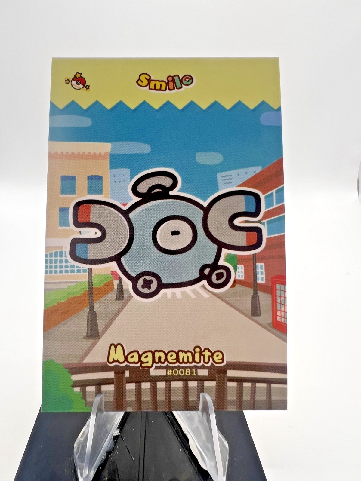 Magnemite #81 - Cracked Ice Holo - Smile Card Database- Pokemon