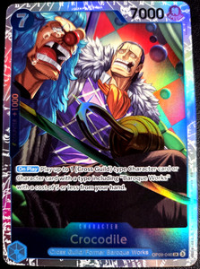 Crocodile OP09-046 Reprint SR ONE PIECE Tcg Card Game NM Blue | eBay