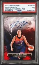 2023 PANINI ORIGINS WNBA ORIGINS AUTO RED #OADTR DIANA TAURASI 14/49 PSA 7