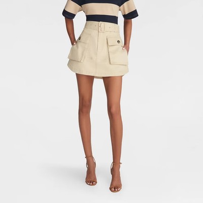 her lip to Flared Cargo Mini Skirt ベージュ KBB by KAHLANA Women's 'The Flared Cargo Skirt' | eBay
