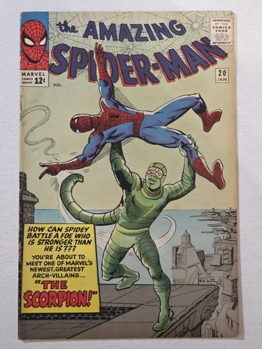 Amazing Spider-Man #20 FN- 1st App. of The Scorpion 1964 Steve Ditko, Silver Age