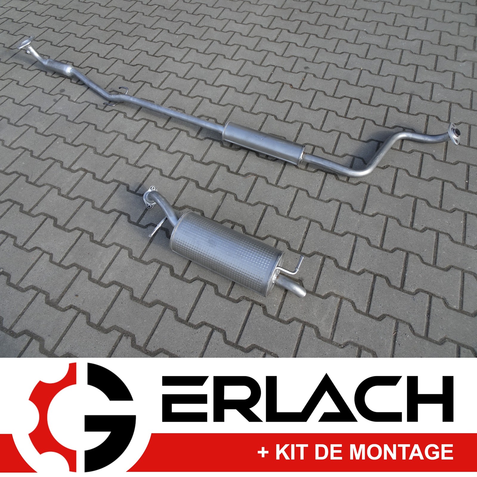 Silencieux d'échappement Toyota Yaris 1.3 avec isolation acoustique renforcée 4107