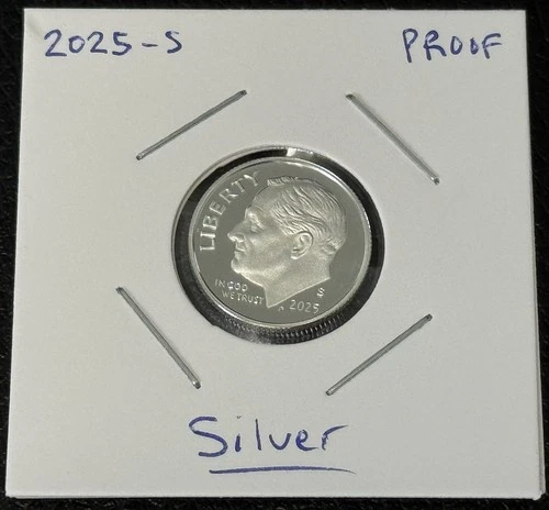 2025 S Roosevelt Dime Gem DCam Proof 99.9% Silver Just Over 200,000 Minted!