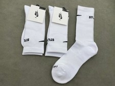 3 Pairs Nike Air Jordan Everyday Crew Basketball Socks Men Size L 8-12 White