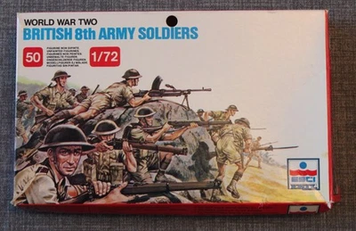 ESCi/ERTL 1/72 scale WWII British 8th Army No.207 - Box poor 50 figures - Image 1 of 4
