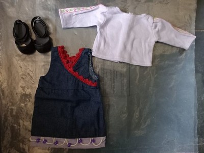 American Girl Jeans Pullover Outfit, Vintage, komplett